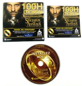 CD ROM Kit Connexion AOL Internet Le Seigneur des Anneaux Le Retour du Roi - Imagen 1 de 2