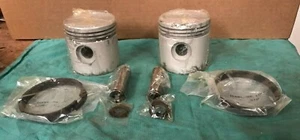 Standard 74" UL Big Twin Flathead Piston Set 22216-37 1937 - 1948 New (1140) - Picture 1 of 2