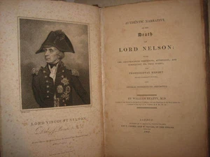 1807 RARE Ist Ed THE DEATH OF LORD NELSON by W Beatty TRAFALGAR H M S VICTORY - Picture 1 of 9