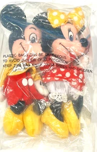 Vintage Disney Store Spirito di Topolino e Minnie 9" Bean Bag Peluche Set di 2 - Foto 1 di 4