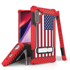 Funda híbrida Tri Shield blindada bandera americana para Galaxy S10 S9 S8 Note 10+ 10 9 - Imagen 1 de 5