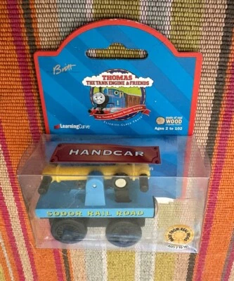 Tren Thomas de madera Learning Curve 2000 primera edición ¡Coche de mano Sodor! ¡Raro! Leer Foto 1 de 2