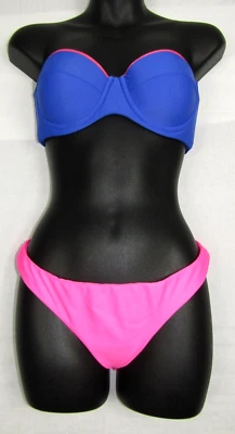 Bikini Zinke 2 Piezas Rosa Púrpura Mediano Taylor Con Aros Bandeau Katie Parte Inferior Foto 1 de 4