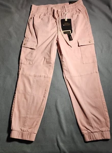 Monkey Ride Jeans Womens Size 11/30 Peach Drawstring Pull On Cargo Pants NWT - Picture 1 of 19