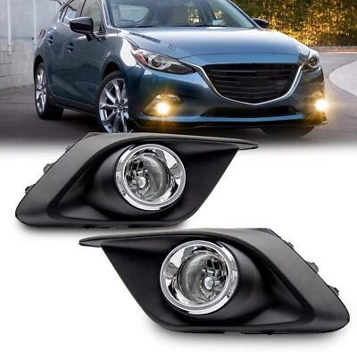 Par de luces antiniebla para Mazda 3 2014-2016 cableado de parachoques de conducción de fábrica  Foto 1 de 4