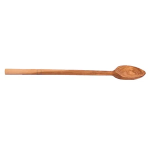 Cuchara larga de madera de olivo 35 cm / 13,78" de largo - multiusos - SkandWood Reino Unido - Imagen 1 de 2