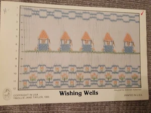 Mollie Jane Taylor Smocking Embroidery Pattern Wishing Well 1985 - Picture 1 of 1