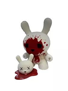 Kidrobot Blood & fuzz dunny 8in W/Decapitated Dunny Head By Luke Chueh - Picture 1 of 5
