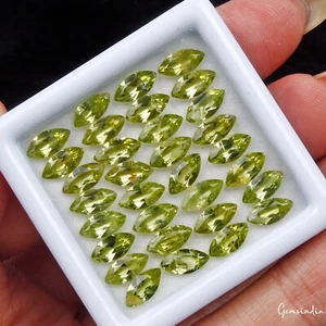 Zertifiziert 17,20 kt/32 Stck. Natürliche Grüne Peridot Marquise Kalibriert 8 x 4 mm Edelsteine - Bild 1 von 5