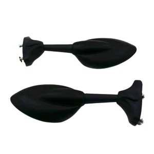 Black Seashell Fairing Mount Racing Sport Rear view Mirrors For Suzuki GSXR GSF - Foto 1 di 8