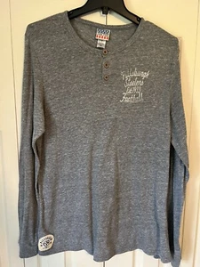 Junk Food VTG NFL Pittsburgh Steelers Football 1933 Men’s Henley Shirt Gray - XL - Picture 1 of 6