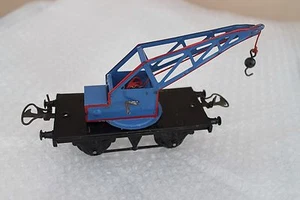 Hornby O Gauge Number 1 Crane Truck in black and blue/ red - Picture 1 of 10