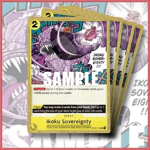 ONE PIECE TCG: Ikoku Sovereignty OP03-118 Uncommon x4 | Pillars of Strength🔥 - Bild 1 von 2