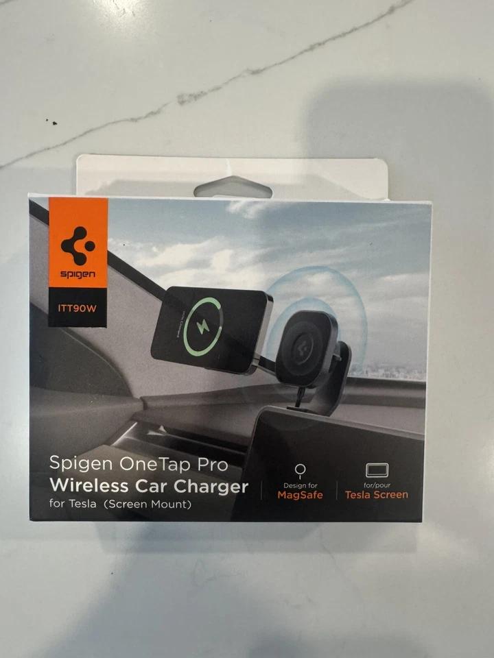 Tesla Magsafe Wireless Charger | Spigen, OneTap Pro for iPhones w/ MagSafe USB-C - Image 1 of 4