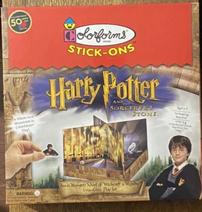 Seltener 2001 Colorforms Stick Ons Harry Potter und die Zauberer Stein neu versiegelt - Bild 1 von 2