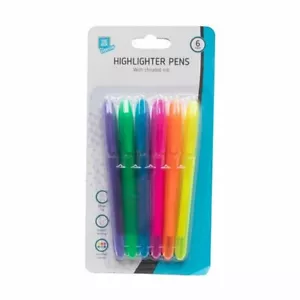 PLUMAS ILUMINADORAS Oficina/Escuela/Hogar Papelería Vendedor del Reino Unido Paquete de 6 - Imagen 1 de 3