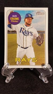 2018 Alex Colome Tampa Bay Rays Topps Heritage Baseball Card # 338 - Picture 1 of 2