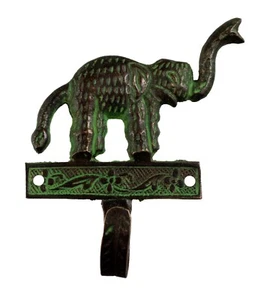 Elephant Hook - Handmade Wall Hook In Brass - Nepal # 9883 - Picture 1 of 6