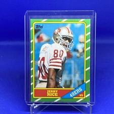 1986 Topps JERRY RICE Rookie Card RC #161 San Fran 49ers *SHARP*