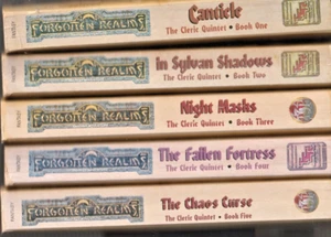 R.A. Salvatore Complete Set of 5 CLERIC QUINTET 1-5 CANTICLE- FALLEN FORTRESS - Picture 1 of 6