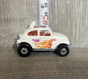 Loose Hot Wheels 1983 Blazin Bug White Color Blackwall Tires - Picture 1 of 6