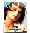 Vogue Italia speciale filati n. 434 maggio may 1986 Pitti primavera estate 