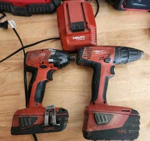 Hilti Impact Driver SID 18-A & Drill SFC 18-A Two Batteries & Charger All Tested - Picture 1 of 12