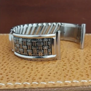 19mm JB Champion Edelstahl Klassiker NOS 50er Jahre Vintage Uhrenarmband - Bild 1 von 7