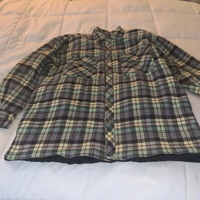 Vintage Habitat Studio G A B  Lagenlook Cotton M Mult Plaid L/Sleeve Shirt 2000 - Image 1 of 4