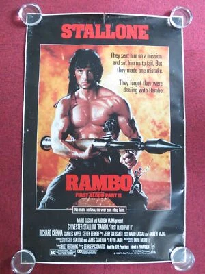 RAMBO: FIRST BLOOD PART II US ONE SHEET ROLLED POSTER SYLVESTER STALLONE 1985 - Bild 1 von 4