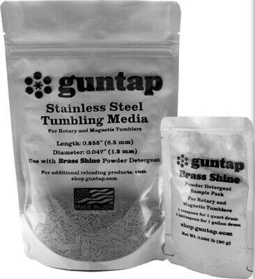 1 LB GUNTAP Stainless Steel Tumbling Media - Reloading • 17.50€