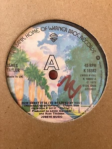 James Taylor - How Sweet It Is (To Be Loved By You) - 1975 Pop 7" vinyl record - Picture 1 of 1