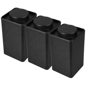 3 Pcs Retro Tin Cans Metal with Lid Loose Leaf Tea Storage Containers - Picture 1 of 12