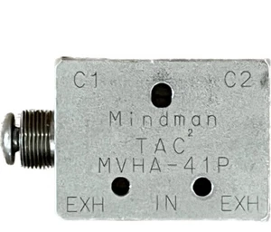 MINDMAN Pneumatic Push Valve TAC2 MVHA-41P 2 Position 5 Way - Picture 1 of 4