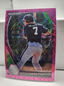 2021 Panini Prizm Draft Picks - Pink Velocity Prizm #PDP56 James Triantos (RC)