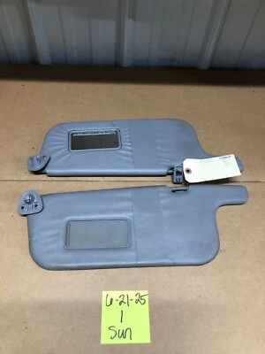 1998-2002 Toyota Corolla Prizm Sun Visors Pair Sunvisor Visor Sunvisors Gray - Image 1 of 4