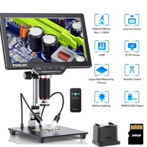 TOMLOV 10" Digital Microscope 1500x Coin Magnifying Jewelry Inspection for PC/TV - Picture 1 of 11