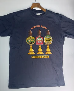 Weird Fish T-Shirt Mens XL Novelty Pun Graphic Navy Blue Weird Beers Fish Tee - Bild 1 von 7