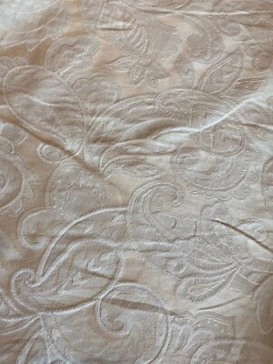 Creamy Yellow Paisley Print Upholstery Fabric By the Yard (R553-RK11) - Image 1 of 4