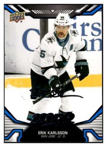 Erik Karlsson 2022-23 Upper Deck MVP Blue Script #36 NHL Sharks ID:65506