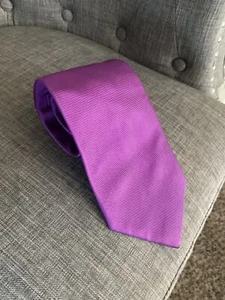 New & Lingwood tie england purple , Jermyn St London, Excellent Condition - Picture 1 of 12