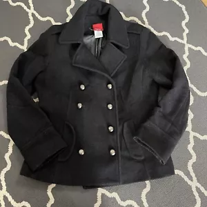 Esprit Vintage zweireihige Damenjacke Wolle M 8/10 schwarz (Knopf fehlt) - Bild 1 von 3