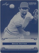 2012 Leaf BRUCE SUTTER National Exclusive Promo Printing Press Plate 1/1