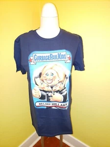 TOPPS Garbage Pail Kids Billary Hillary Clinton Funko Pop Shirt Blue Small NWT - Picture 1 of 3
