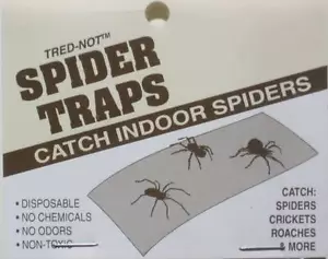 4 PK Trednot Spider Traps / Sticky Insect Glue Board - Picture 1 of 2