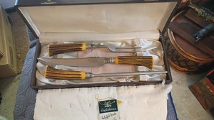 Vintage Carving Set Morris Struhl Inc. Knife, Fork & Sharpening Steel. - Picture 1 of 6