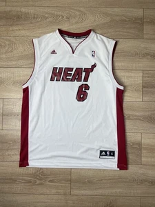 Vintage NBA Adidas Miami Heat LeBron James Jersey Mens XL - Picture 1 of 8