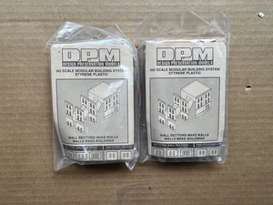 Qty 2 HO Scale - 4 Two Story Arched Windows- "Modular System" DPM 301-09 NOS - Picture 1 of 7