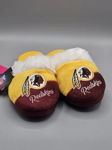 Foco Washington Redskins NFL Damen-Slipper Kunstfellbesatz Hausschuhe S 5-6 US NOS - Bild 1 von 10