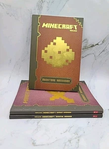 Lot (3) Mojang Minecraft Books Redstone, Combat and Essential Handbooks - Picture 1 of 12